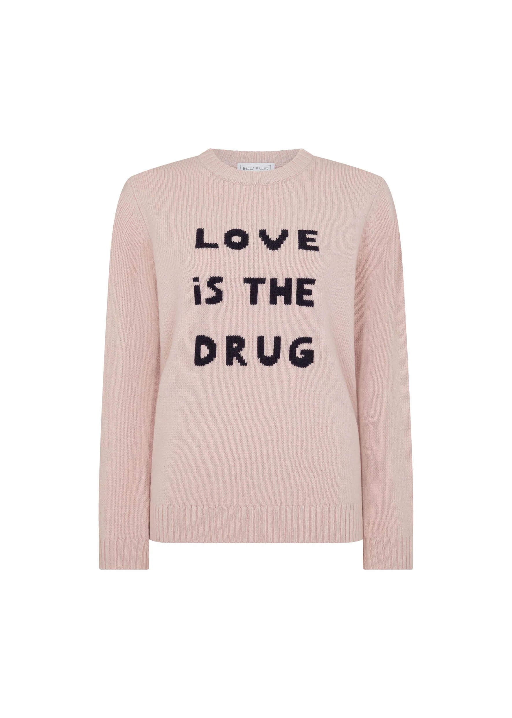 Bella Freud Love Is The Drug Jumper Dusty Pink