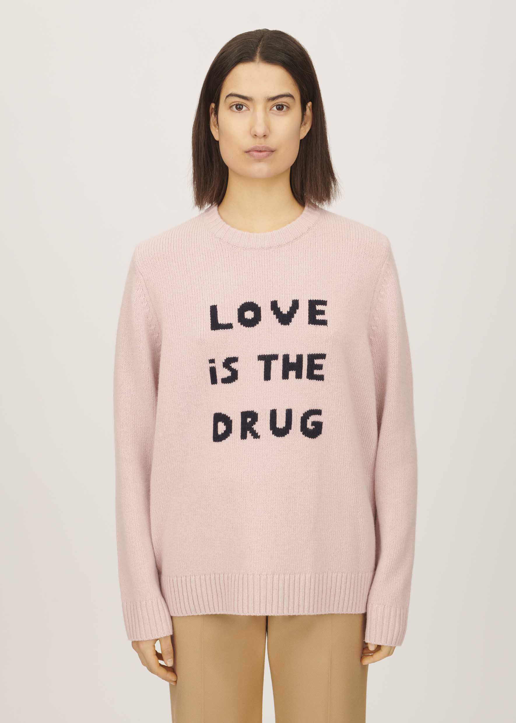 Bella Freud Love Is The Drug Jumper Dusty Pink Ediit