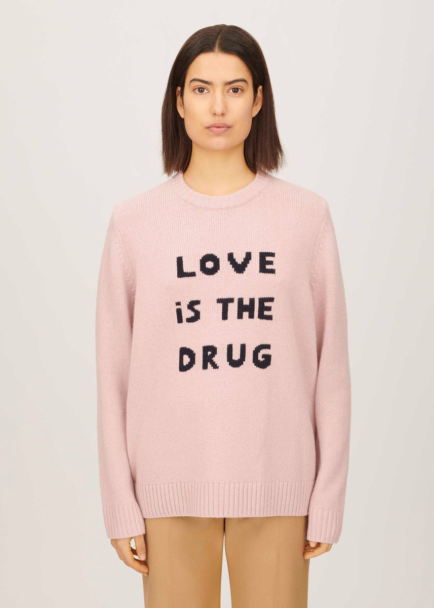 Bella Freud Love Is The Drug Jumper Dusty Pink