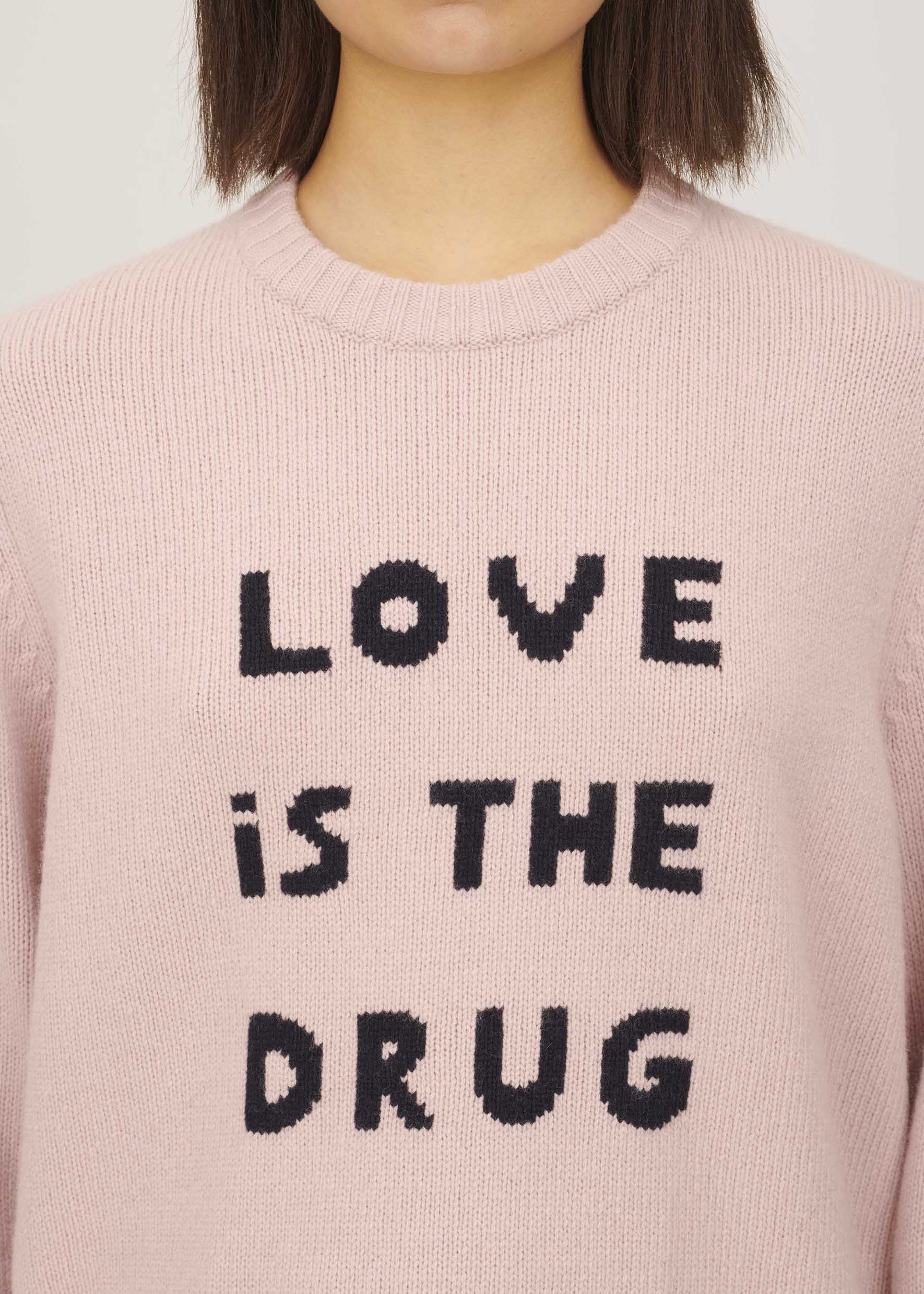 Bella Freud Love Is The Drug Jumper Dusty Pink