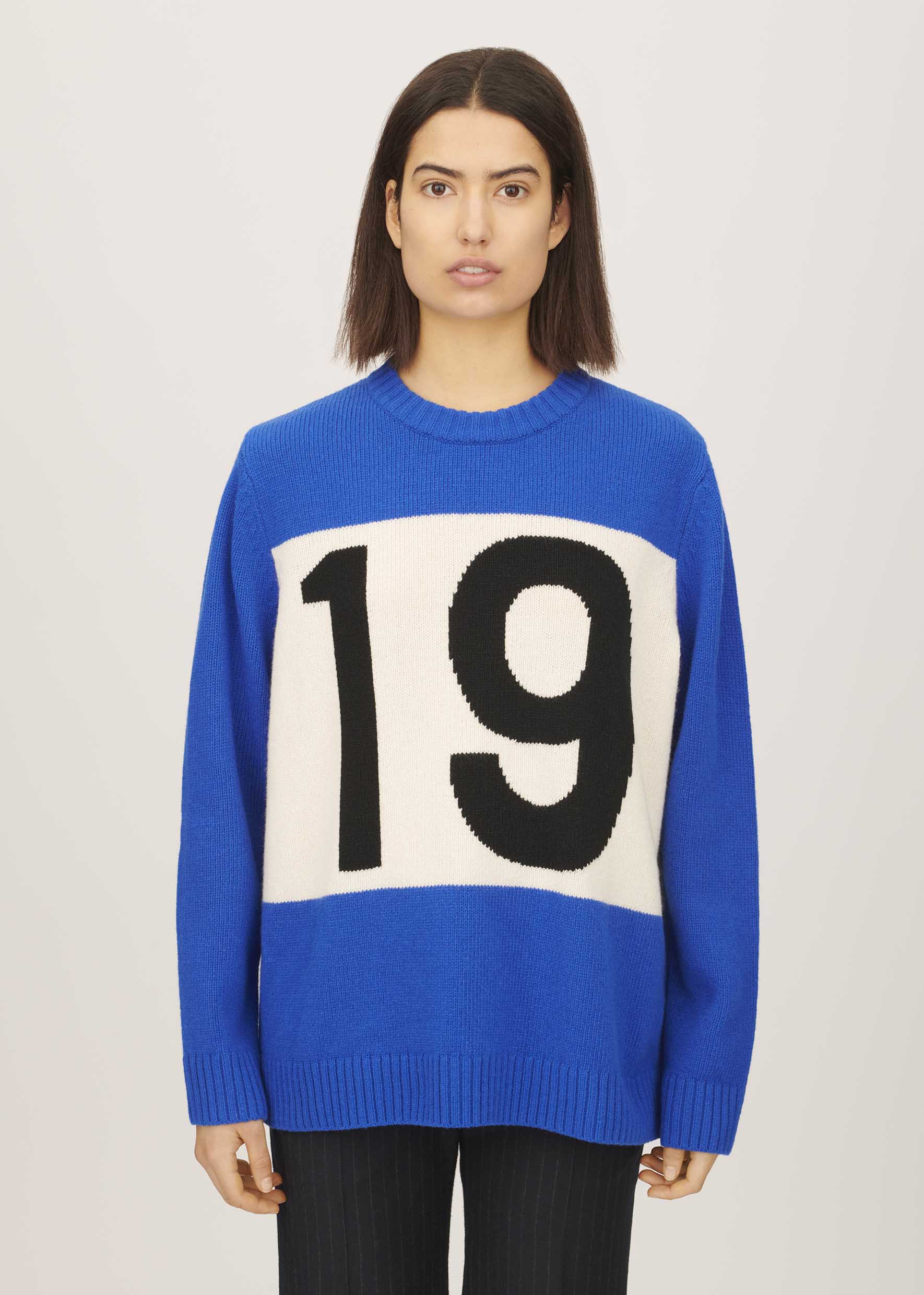 Bella Freud New Era 1970 Jumper Blue