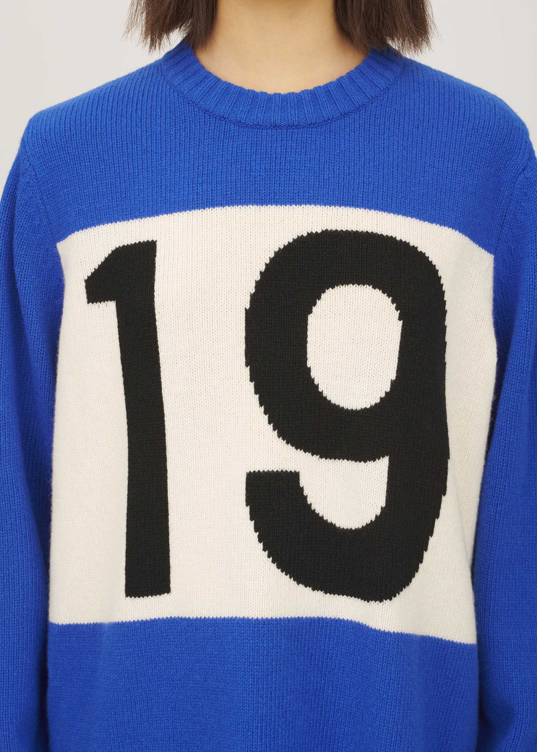 Bella Freud New Era 1970 Jumper Blue