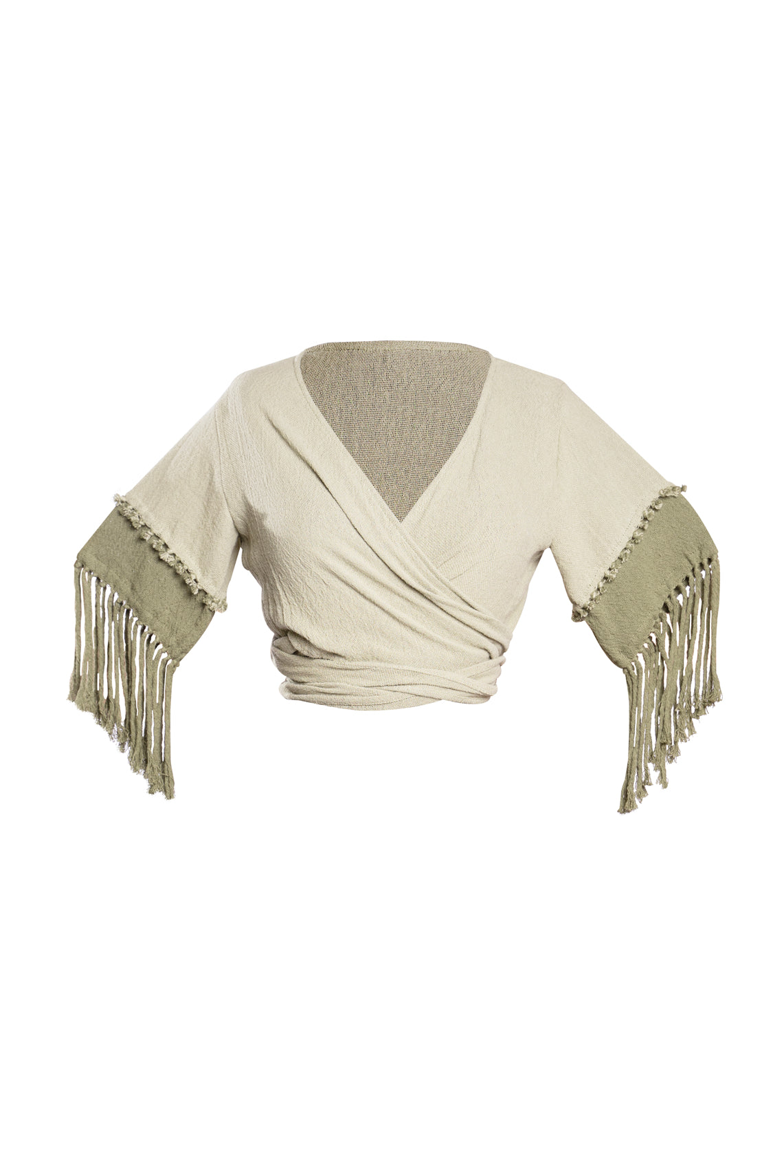 Caravana Amaru Wrap Top Sage Green