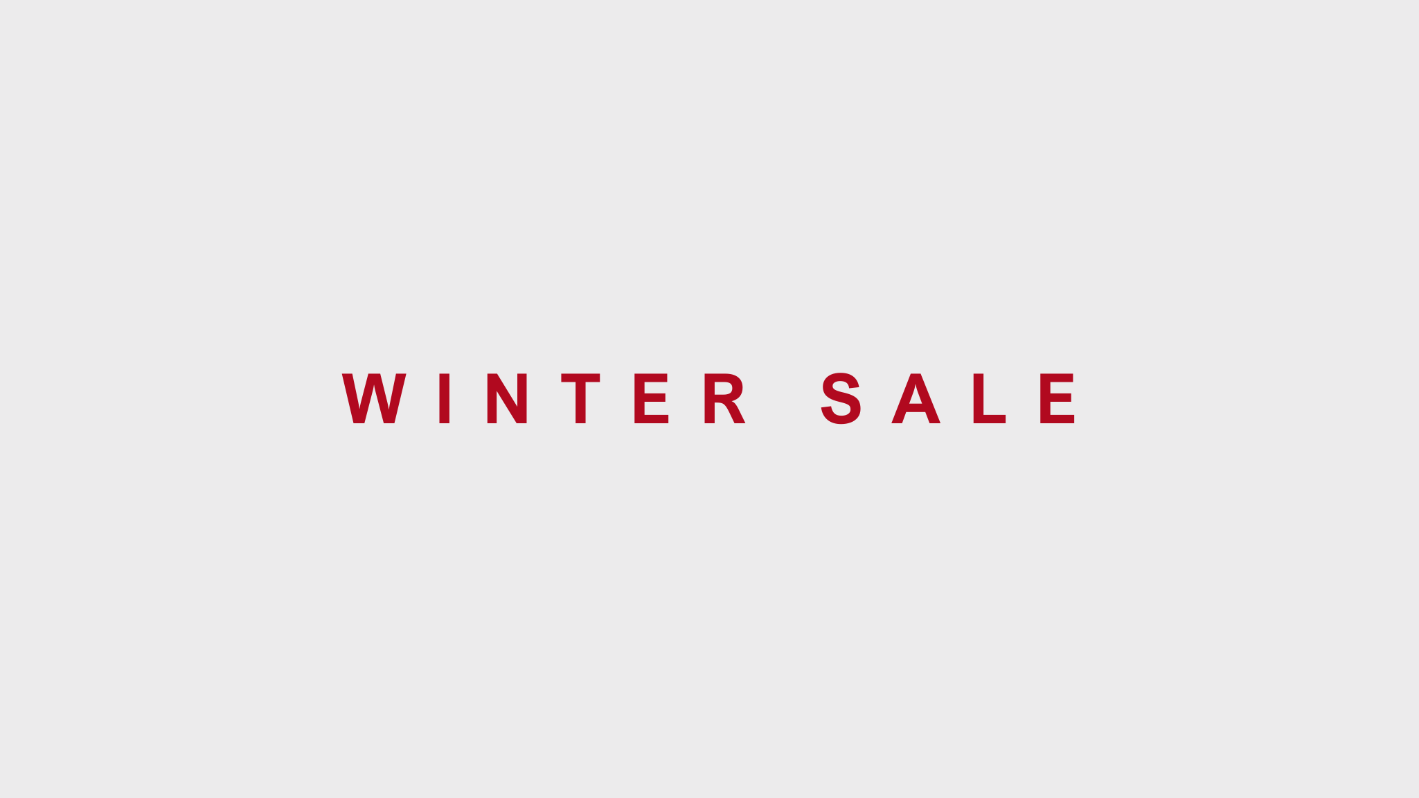 WINTER SALE