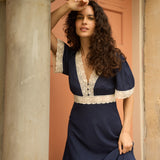 Felicity Dress - Navy