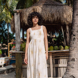 Amande Dress - White/Gold
