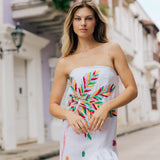 Moon Dress - White/Cartagena
