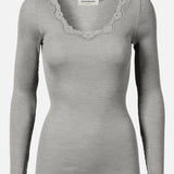 Babette L/S Top - Light Grey