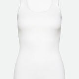 Beatha U-neck Top - New White