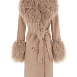 Manhattan Suede Coat - Taupe