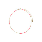 Alison Necklace - Pink/Gold