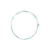 Alison Necklace - Mint/Silver