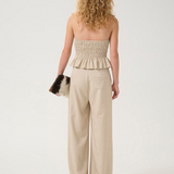 GZdecy Corset Top - Light Sand Melange