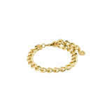 Charm Curb Bracelet - Gold