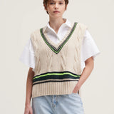 Asno Knit Vest - Ivory