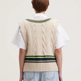 Asno Knit Vest - Ivory