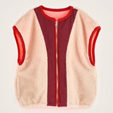 Jano Gilet - Ecru/Pink