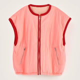 Jano Gilet - Ecru/Pink