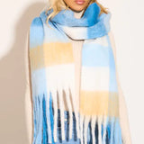 Lennie Scarf - Cornflower/Ivory