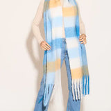 Lennie Scarf - Cornflower/Ivory