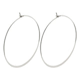 Tilly Large Hoops - Silver