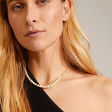 Berthe Pearl Necklace - Gold