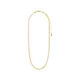 Joanna Flat Snake Necklace - Gold