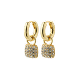 Cindy Crystal Earrings - Gold