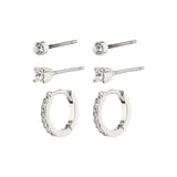 Sia Earrings Set - Silver