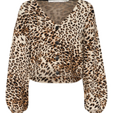 GZleora Cardigan - Light Leopard