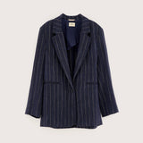 Veil Blazer - Navy Pinstripe