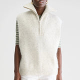 Auran Knit Vest - Oyster