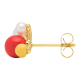 Bouquet 1PCS Earring - Red