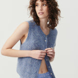 East Knit Vest - Hurricane Melange