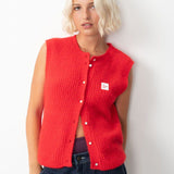 East Knit Vest - Pepper Melange