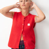 East Knit Vest - Pepper Melange