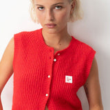 East Knit Vest - Pepper Melange