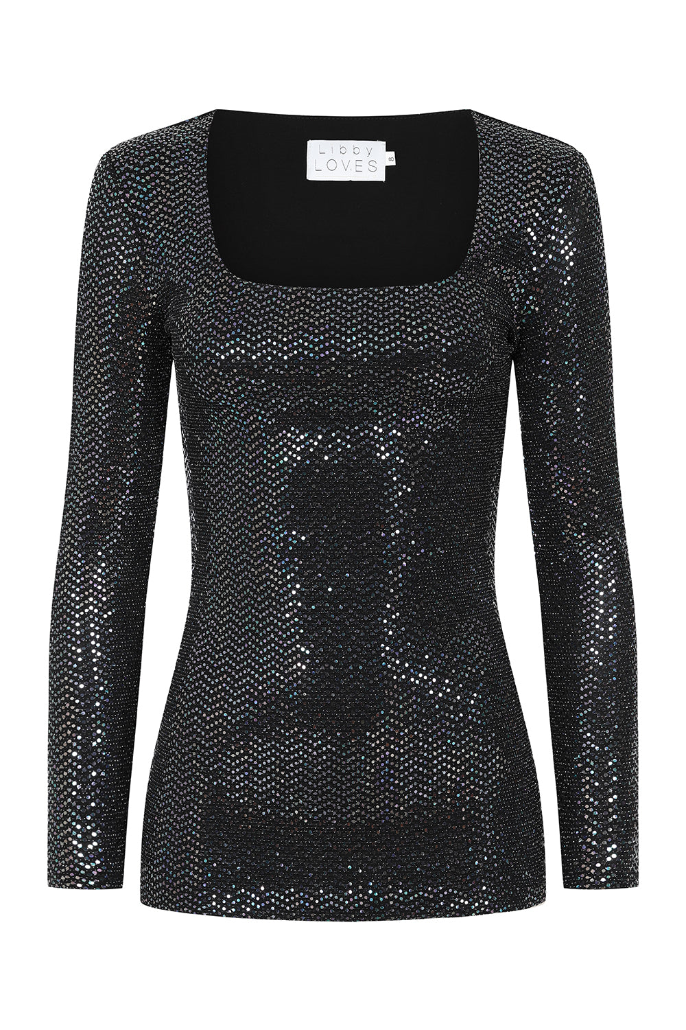 Libby Loves Hayley Top - Gunmetal Sparkle – Ediit