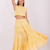 Odette Skirt - Yellow Gingham