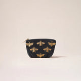 Honey Bee Coin Purse - Charcoal