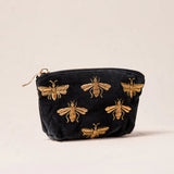 Honey Bee Coin Purse - Charcoal