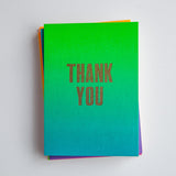 Pastel Thank You Card - Green/Blue