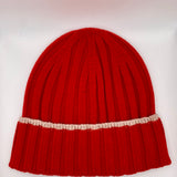 Recycled Wool & Cashmere Hat - Red