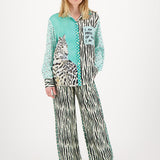 Bailey Straight Leg Trousers - Tropical Safari