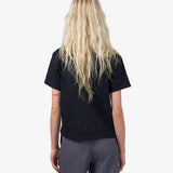 Organic Boxy Crop Tee - Deep Black