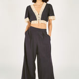 Evie Trousers - Navy