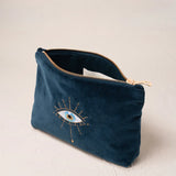 Mystical Eye Mini Pouch - Ink Blue