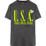 USA Trucker T-Shirt - Pepper