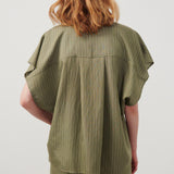 Okyrow Shirt - Olive Striped