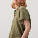 Okyrow Shirt - Olive Striped